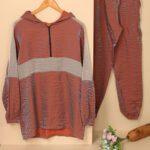 ست شیمر نیم زیپ پاییزه دخترانه زنانه بوتیک پاپلی