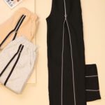 شلوار بگ زیپدار گلکسی مشکی کرم سفید طوسی ذغالی بگ استایل زنانه بوتیک پاپلی