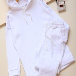 ست هودی شلوار ساده توکرکی ضخیم کلاهدار بوتیک پاپلی