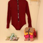 بادی زیپدار فینگر دار انگشتی رنگی بوتیک پاپلی