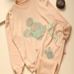 ست دورس و شلوار میکی داخل کرک ضخیم بوتیک پاپلی