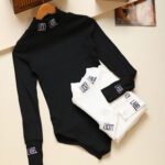 بادی ساده یقه اسکی فینگر دار انگشتی لاکی بوتیک پاپلی