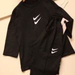 ست دورس و شلوار بگ دونایک تک مشکی بوتیک پاپلی