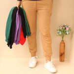 شلوار جاگر ساده گلکسی رنگی بوتیک پاپلی