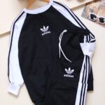 ست ادیداس دورنگ توکرکی دورس و شلوار بوتیک پاپلی