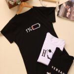 تیشرت پنبه هوم ورساچ شارژ بوتیک پاپلی