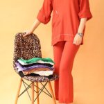 ست مانتو و شلوار گلدوزی بوتیک پاپلی