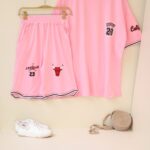 ست تیشرت لانگ و شلوارک جوردن بوتیک پاپلی