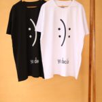 تیشرت لانک سفید مشکی طرح دار بوتیک پاپلی