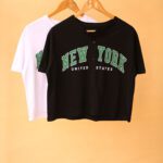 کراپ دکمه دار بیسبالی بوتیک پاپلی