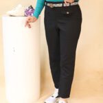 شلوار کتان مام فیت بوتیک پاپلی