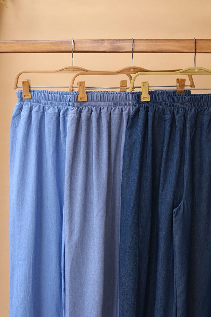 شلوار بگ جین کاغذی بوتیک پاپلی