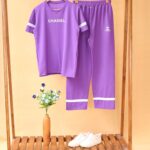 ست تیشرت و شلوار چنل گلکسی بوتیک پاپلی