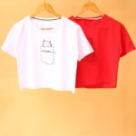 کراپ پنبه گربه بوتیک پاپلی