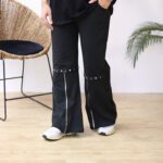 شلوار بگ نیم زیپ بوتیک پاپلی