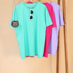 تیشرت لانگ ساده بوتیک پاپلی