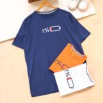 تیشرت لانگ باتری یک درصد شارژ بوتیک پاپلی