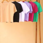 کراپ پنبه ساده بوتیک پاپلی