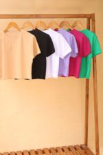 کراپ پنبه ساده بوتیک پاپلی