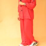 ست مانتو شلوار لنین بوتیک پاپلی