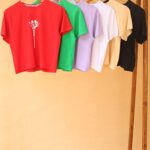 کراپ پنبه میکی زیپ دار بوتیک پاپلی