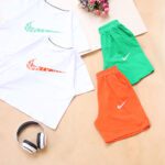 ست کراپ و شلوارک نایک موزاییکی بوتیک پاپلی