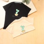 تیشرت پنبه گل کاکتوس بوتیک پاپلی