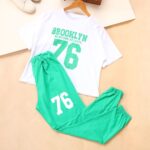 ست کراپ و شلوار گت دار بروکلین بوتیک پاپلی