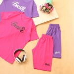 ست تیشرت و شلوارک باربی بوتیک پاپلی