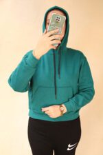 هودی کراپ ساده بوتیک پاپلی