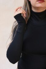 کراپ یقه اسکی انگشتی بوتیک پاپلی