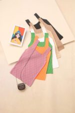 تاپ حلقه ای بافت بوتیک پاپلی