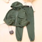 ست کراپ زیپدار بوتیک پاپلی