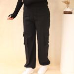 شلوار کتان کارگو بوتیک پاپلی