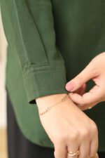 مانتو لینن جیبدار بوتیک پاپلی