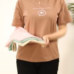 تیشرت اورسایز قلب بوتیک پاپلی