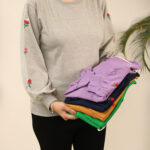 دورس آستین گلدوزی بوتیک پاپلی