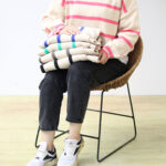 بلوز بافت راه راه بوتیک پاپلی