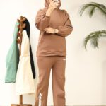 ست هودی آستین زیپ بوتیک پاپلی