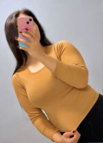بلوز یقه خشتی بوتیک پاپلی