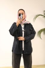 مانتو جین هلالی بوتیک پاپلی