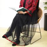 ست کت دامن یلدایی بوتیک پاپلی