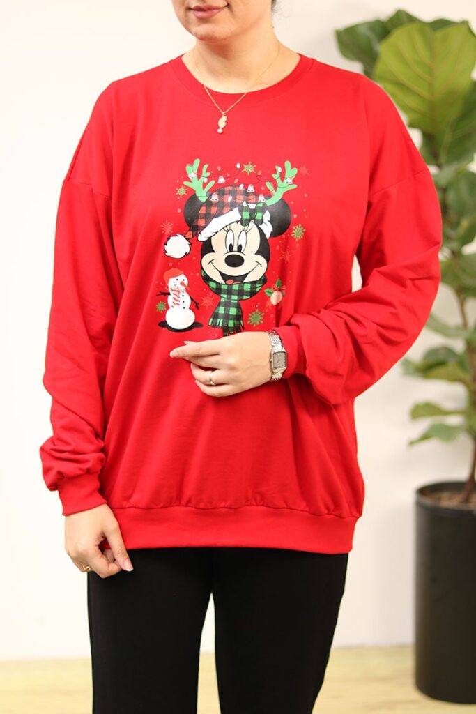 دورس اورسایز قرمز بوتیک پاپلی