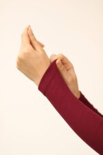 بلوز یقه اسکی چری بوتیک پاپلی