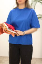 تیشرت آبی دخترونه