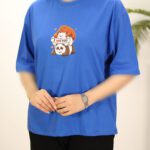 تیشرت آبی زنانه