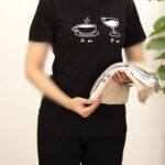 تیشرت پنبه کافی بوتیک پاپلی