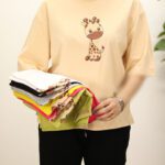 تیشرت باکسی زرافه بوتیک پاپلی