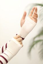 بلوز یقه گرد راه راه بوتیک پاپلی