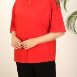 تیشرت قرمز دخترانه